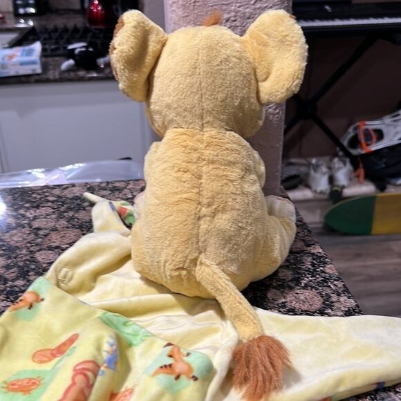 Disney Baby Simba  Lion King Blanket in a Pouch Plush Doll 10” Stuffed Animal - Picture 9 of 9